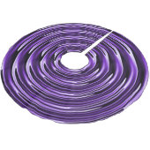 Jupon De Sapin En Polyester Brossé Remous pourpres (Angle)