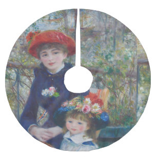 Jupon De Sapin En Polyester Brossé Renoir Deux Sœurs Terrasse Impressionnisme Françai