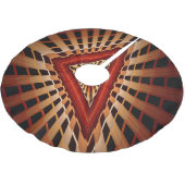 Jupon De Sapin En Polyester Brossé Réseau d'Imaginaires 3D Conception graphique fract (Angle)