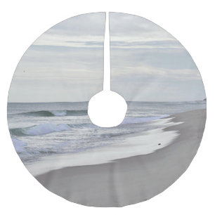 Jupon De Sapin En Polyester Brossé Ressacs et plage sablonneuse