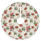 Jupon De Sapin En Polyester Brossé Retro Treasures Christmas  (Devant)