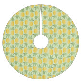 Jupon De Sapin En Polyester Brossé Rétros ananas (Devant)