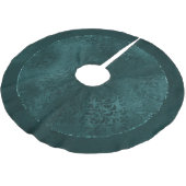 Jupon De Sapin En Polyester Brossé Romance Turquoise de minuit | Dark Satiny Grunge D (Angle)