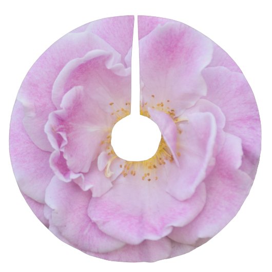 Jupon De Sapin En Polyester Brossé Rose (Devant)