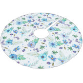 Jupon De Sapin En Polyester Brossé Rose bleue (Angle)