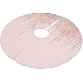 Jupon De Sapin En Polyester Brossé Rose de luxe Gold Sparkly Glitter Fringe (Angle)