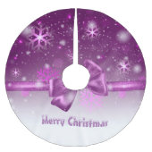 Jupon De Sapin En Polyester Brossé Rose d'hiver (Devant)