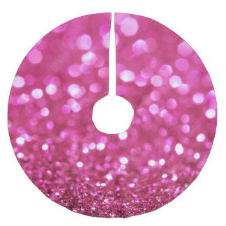 Jupon De Sapin En Polyester Brossé Rose foncé festif : Abstrait élégant.