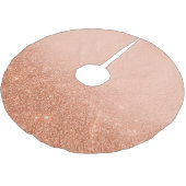 Jupon De Sapin En Polyester Brossé Rose Parties scintillant or Ombre Noël (Angle)