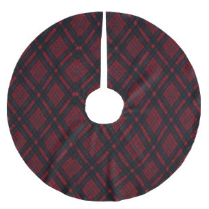 Jupon De Sapin En Polyester Brossé Rouge