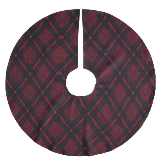 Jupon De Sapin En Polyester Brossé Rouge (Devant)