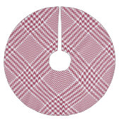 Jupon De Sapin En Polyester Brossé Rouge blanc cristallin Plaid : Tweeter Tartan (Devant)