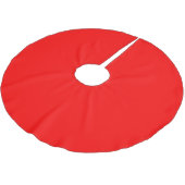 Jupon De Sapin En Polyester Brossé Rouge Uni (Angle)