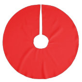 Jupon De Sapin En Polyester Brossé Rouge Uni (Devant)