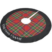 Jupon De Sapin En Polyester Brossé Royal Stewart Tartan (Angle)
