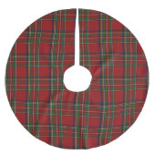 Jupon De Sapin En Polyester Brossé Royal Stewart Tartan Paillée Arbre Jupe (Devant)