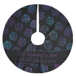 Jupon De Sapin En Polyester Brossé RPG Critmas   Nebula Tabletop PnP Roleplayer Dice