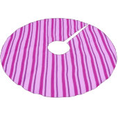 Jupon De Sapin En Polyester Brossé Rubans en velours, prune et rose (Angle)