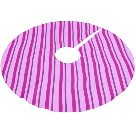Jupon De Sapin En Polyester Brossé Rubans en velours, prune et rose (Angle)