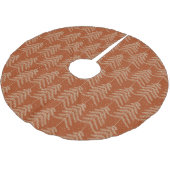Jupon De Sapin En Polyester Brossé Russe Pine Arbre Motif Rouille Or (Angle)