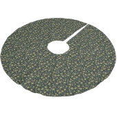 Jupon De Sapin En Polyester Brossé Sage Green Holly Noël (Angle)