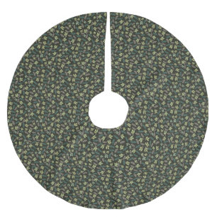 Jupon De Sapin En Polyester Brossé Sage Green Holly Noël