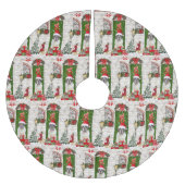 Jupon De Sapin En Polyester Brossé Saint Bernard Chien Noël (Devant)