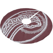 Jupon De Sapin En Polyester Brossé Sainte Vierge Marie, dentelle (Angle)