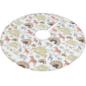 Jupon De Sapin En Polyester Brossé Saison de vacances de Boho (Angle)