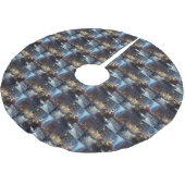 Jupon De Sapin En Polyester Brossé saison des fêtes de Noël de chihuahua (Angle)