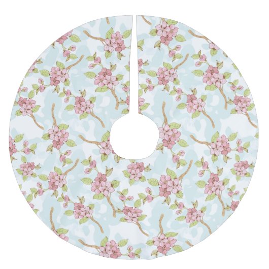 Jupon De Sapin En Polyester Brossé Sakura/Fleur de cerisiers (Devant)