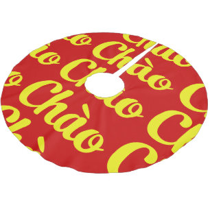 Jupon De Sapin En Polyester Brossé Salut / Hello ~ Vietnam / Vietnamien / Tiếng Việt