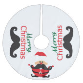 Jupon De Sapin En Polyester Brossé Santa Claus (Devant)