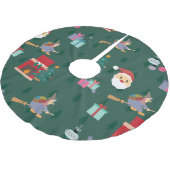 Jupon De Sapin En Polyester Brossé santa claus befana (Angle)