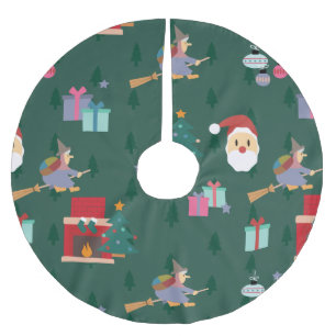 Jupon De Sapin En Polyester Brossé santa claus befana