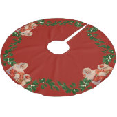 Jupon De Sapin En Polyester Brossé Santas (Angle)