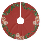 Jupon De Sapin En Polyester Brossé Santas (Devant)