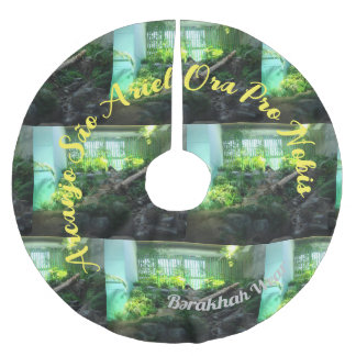 Jupon De Sapin En Polyester Brossé São Ariel PANDA Saio de arvore