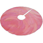 Jupon De Sapin En Polyester Brossé Saumon Swirl (Angle)