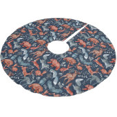 Jupon De Sapin En Polyester Brossé Scandinavian Folk Woodland Animals Wrapping Paper (Angle)
