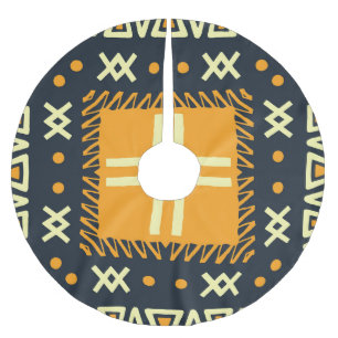 Jupon De Sapin En Polyester Brossé Schawl Design : Carré indien Batik.