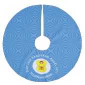 Jupon De Sapin En Polyester Brossé Scot Lion Rampant Angel Hanoukka Drapeau personnal (Devant)