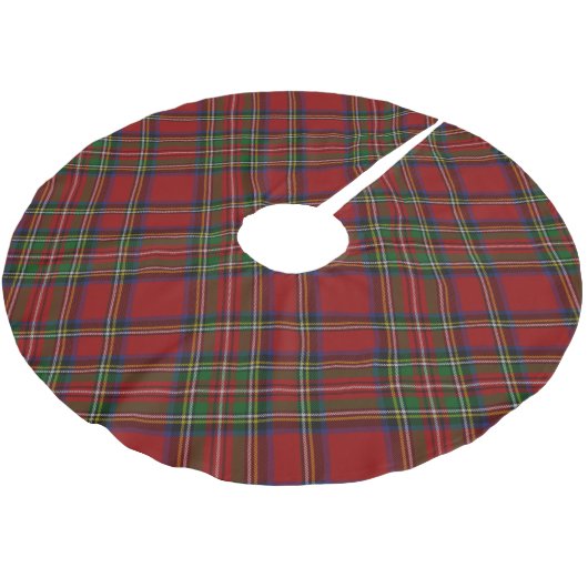 Jupon De Sapin En Polyester Brossé Scottish Royal Stewart Tartan (Angle)