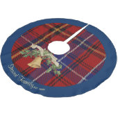 Jupon De Sapin En Polyester Brossé Scottish Stewart Clan Tartan Nom Arbre Jupe (Angle)