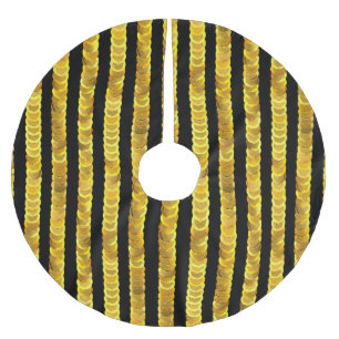 Jupon De Sapin En Polyester Brossé Séquins motif, perles, strass, mode 3D.