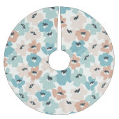 Jupon De Sapin En Polyester Brossé Shabby Chic Floral Pastel Green Mix (Devant)