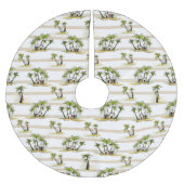 Jupon De Sapin En Polyester Brossé Shack tropical et paumes (Devant)