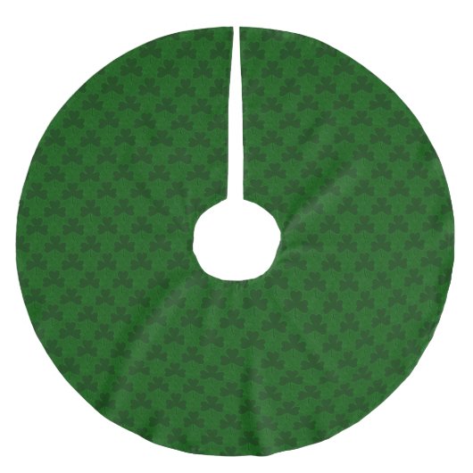 Jupon De Sapin En Polyester Brossé Shamrock (Devant)
