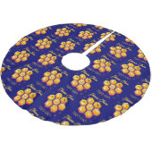Jupon De Sapin En Polyester Brossé SHANA TOVA Rosh Hashanah (Angle)