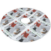 Jupon De Sapin En Polyester Brossé Shetland Sheepdog Shelter Noël (Angle)